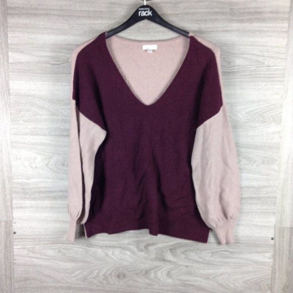 14th & Union V-Neck Colorblock Sweater LP
